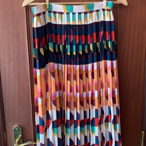 J.Crew Size 2 Pleated Mod Midi Skirt - NWT